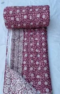 Handmade Hand Block Print Quilt And Comferter