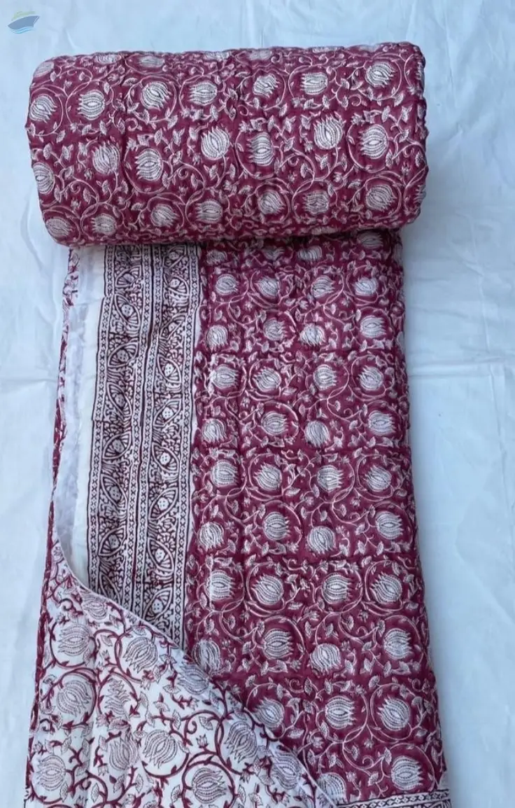 Handmade Hand Block Print Quilt And Comferter