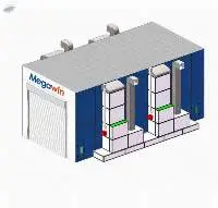 MGW-BS16 Diesel-Heat Bus Spray Booth
