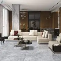 Classic Griss Glossy Grey Living Room Tile 