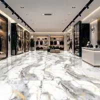 Valencia White Gold Glossy Mall Tile 600 x 1200