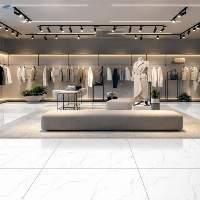 Roman White Glossy Mall Tile 600 x 1200 mm