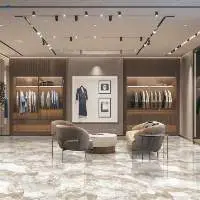 Parlato Navy Endmatch Ivory Mall Tile 600 x 1200