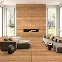 Ash Wood Crema Living Room Tiles
