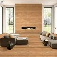 Ash Wood Crema Living Room Tiles