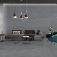 Angelo Dark Grey Vitrified Floor Tiles