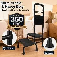 Step-Style Bedside Handrails For The Elderly