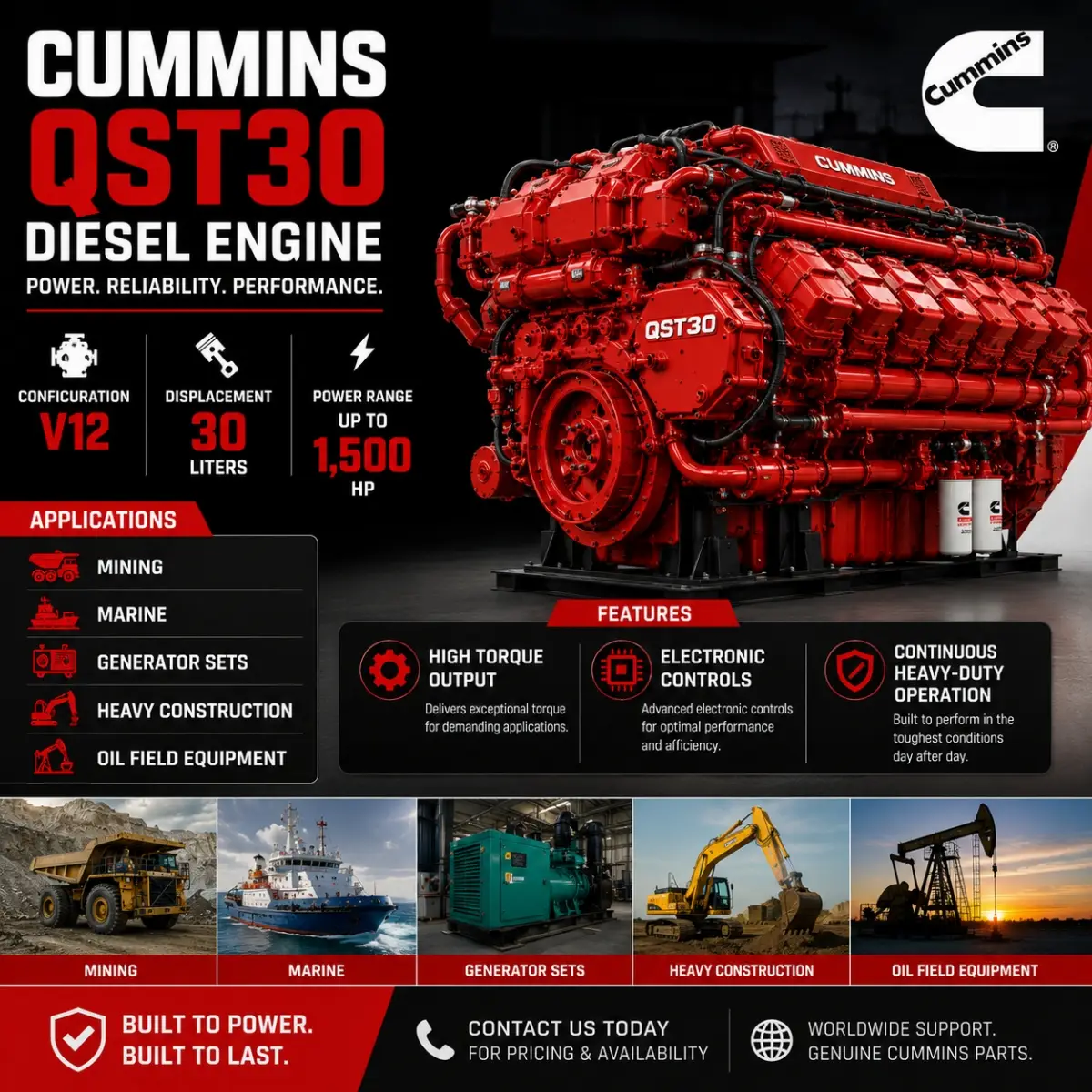 Cummins QST30 Diesel Engine