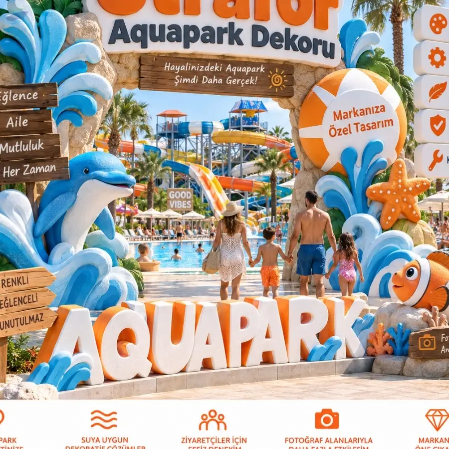 Custom Styrofoam Aquapark Decor