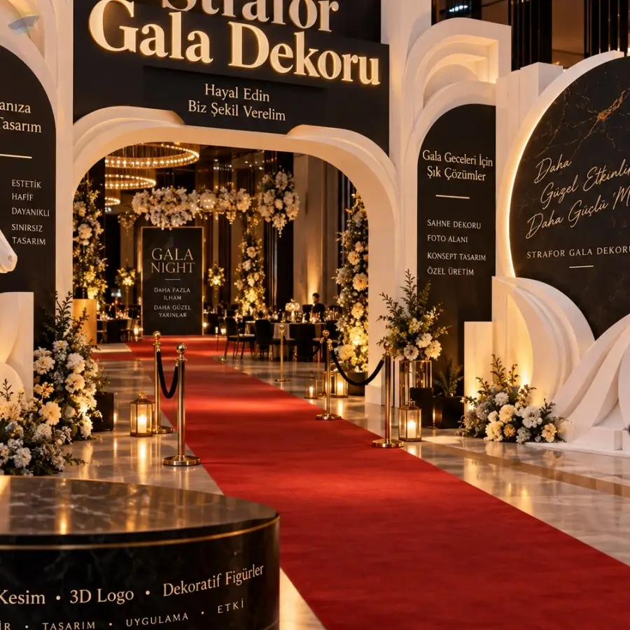 Custom Styrofoam Gala Decor