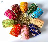 AKSCHAN Anguri Embroidery Base Potli Bags