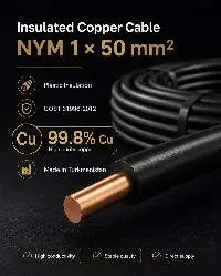 Power Cable With Plastic Insulation
