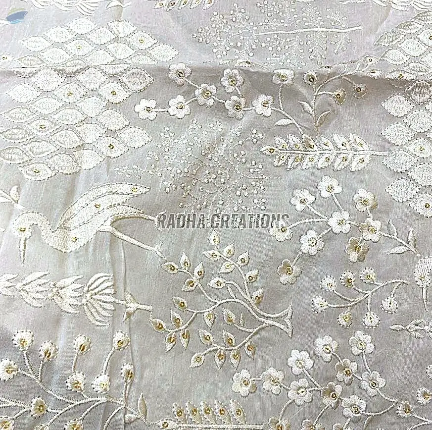 Premium Quality Embroidery Designs Fabric
