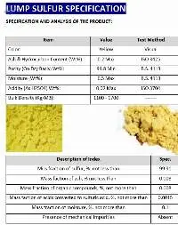 Lump Sulfur