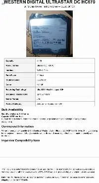 Hard Drive 26tb Wastern Digital