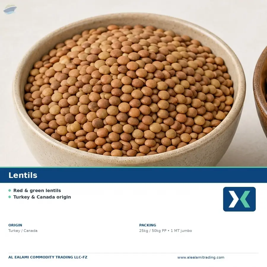 Natural Whole Lentils Bulk Export Supply