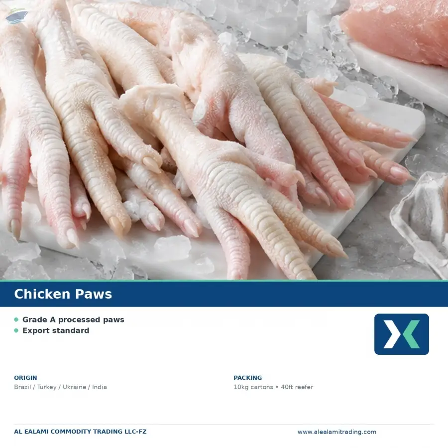 Premium Frozen Chicken Paws Export Quality