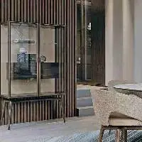 VIPHONYA ROYAL METAL Glass Display Wine Cabinet