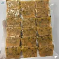 Frozen Passion Fruit Cubes Vacuum Packed
