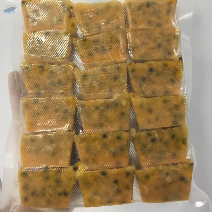 Frozen Passion Fruit Cubes Vacuum Packed