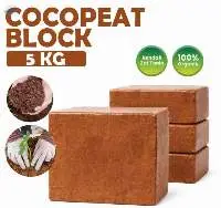 Low EC Coco Peat Block 5kg For Export