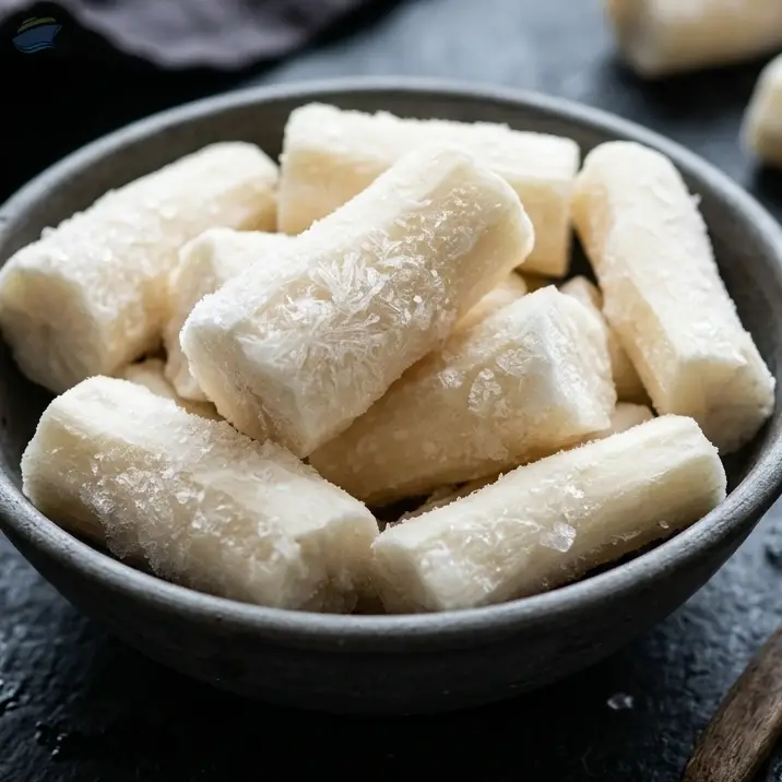 Frozen Peeled White Cassava (IQF)