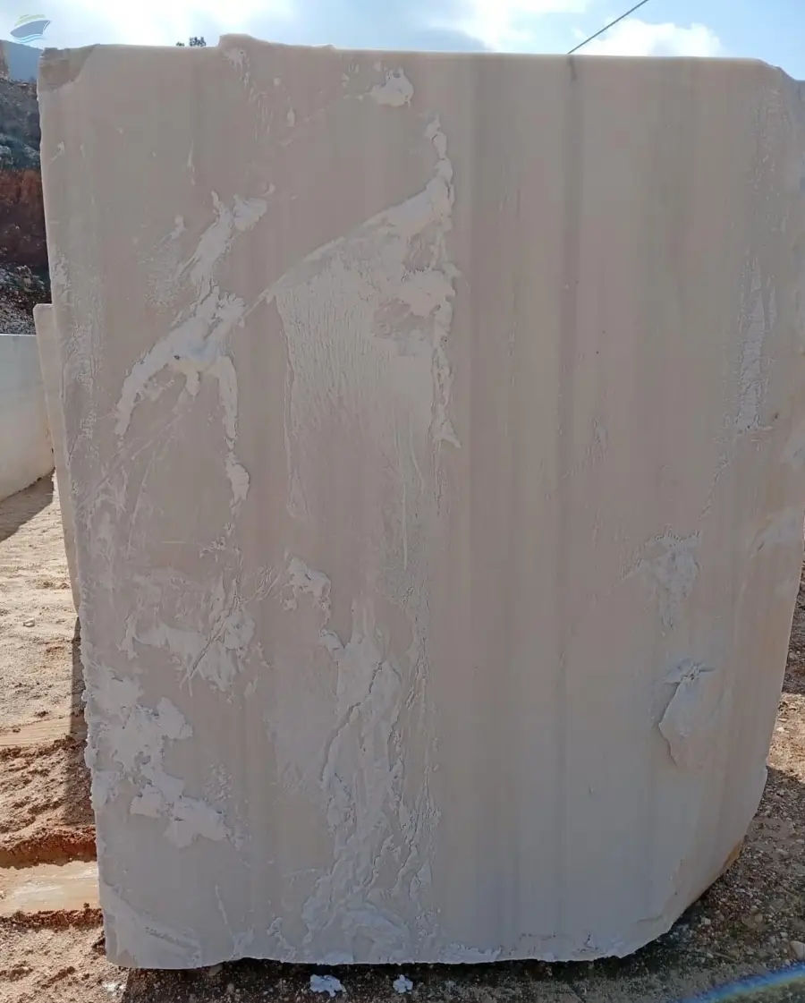 Turkish White Marble Blocks, Natural Veining