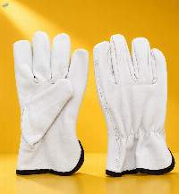 Cow Grain Leather Driving Gloves