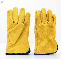 Cow Grain Leather Driving Gloves