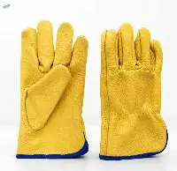 Cow Grain Leather Driving Gloves