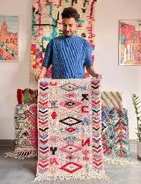 Handmade Moroccan Cotton Rugs Wholesale