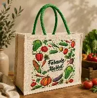 Custom Printed Jute Shopping Bags