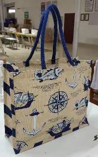 Custom Printed Jute Shopping Bags
