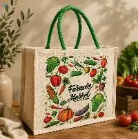 Custom Printed Jute Shopping Bags