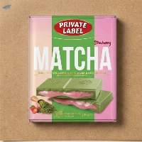 Matcha White Chocolate With Strawberry Cream
