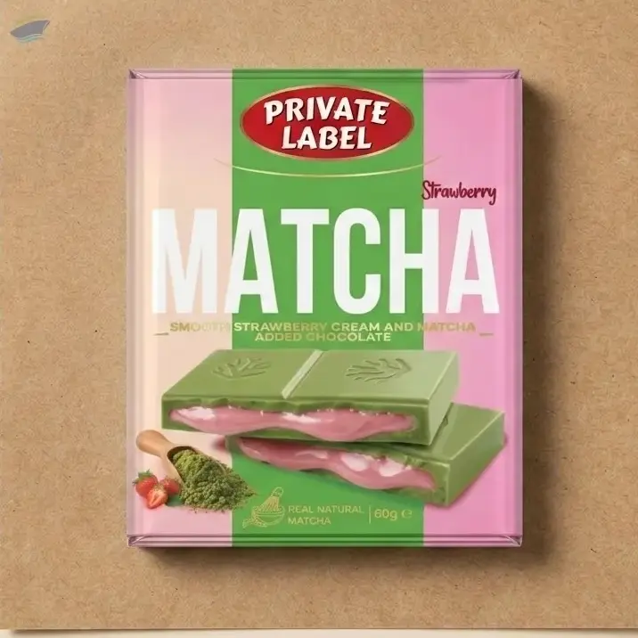 Matcha White Chocolate With Strawberry Cream