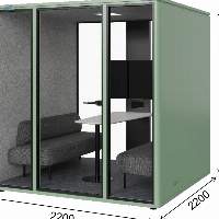 L Soundproof Meeting Pod 2200x2200x2300mm