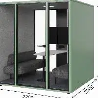 L Soundproof Meeting Pod 2200x2200x2300mm