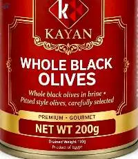Whole Black Olives