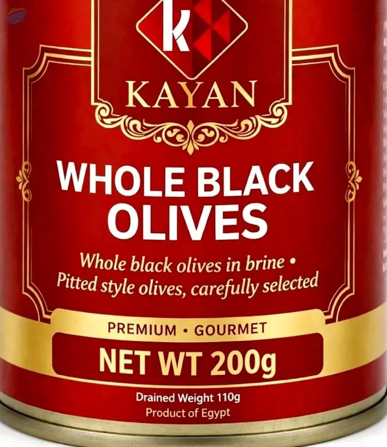 Whole Black Olives