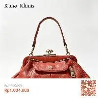 Vintage Red Celine Kisslock Bag