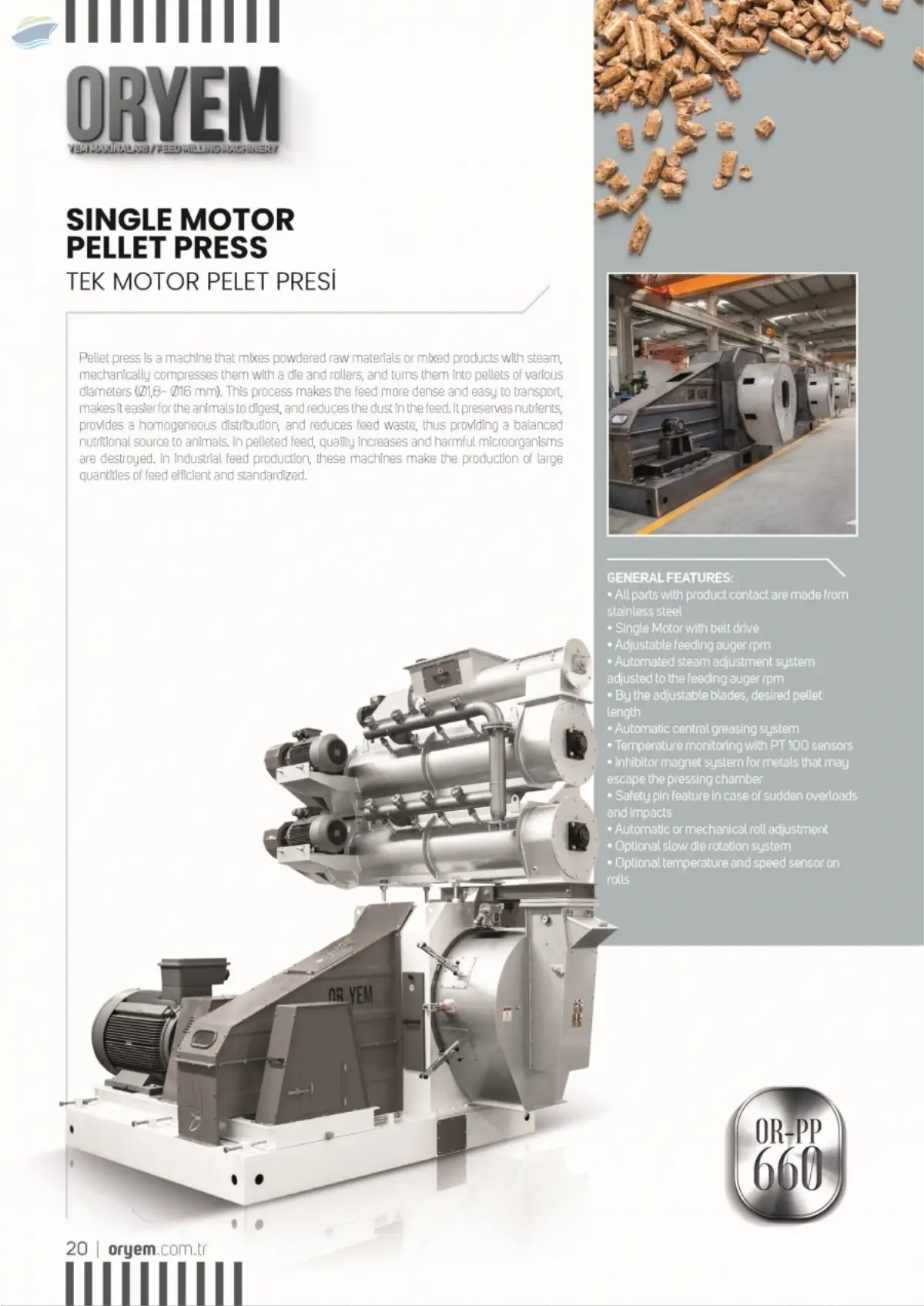 Single Motor Pellet Press