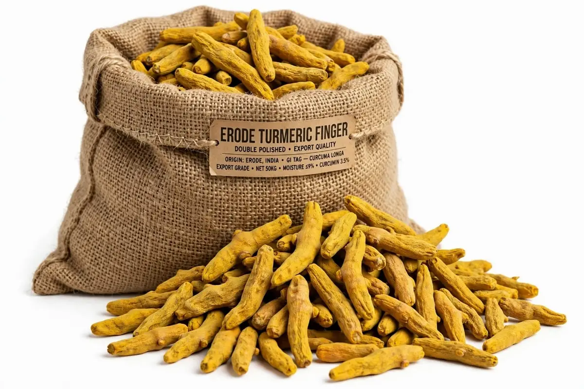 Turmeric Finger Double Polished Export Quality