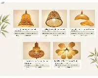 Bamboo Chandeliers And Table Lamps