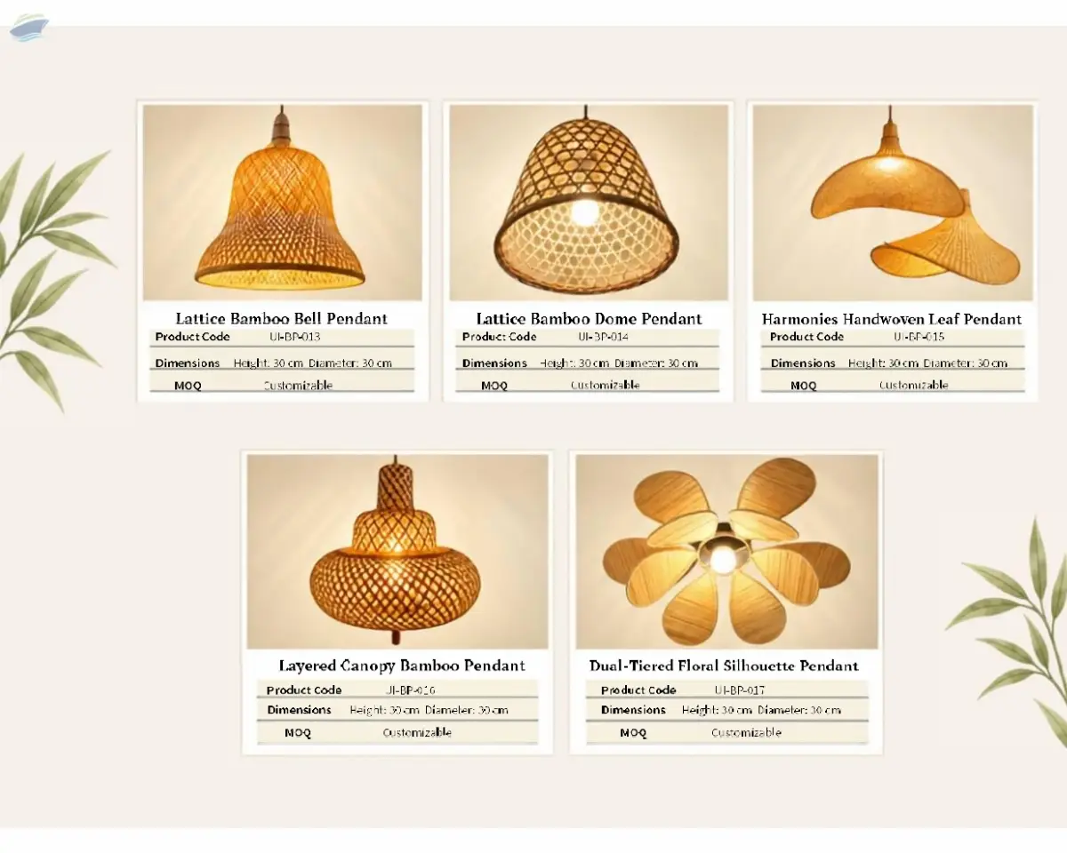 Bamboo Chandeliers And Table Lamps