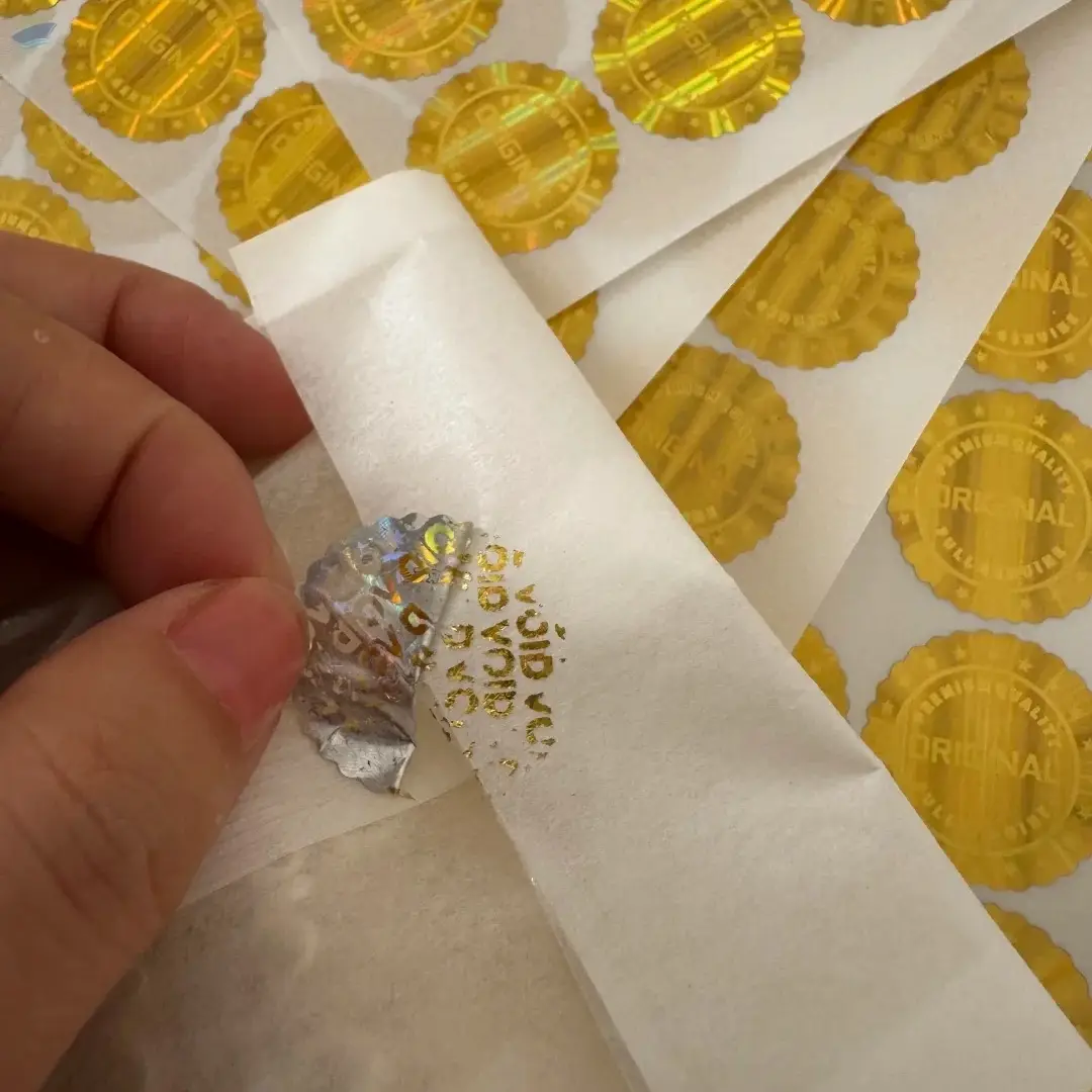 Laser Holographic VOID Security Labels