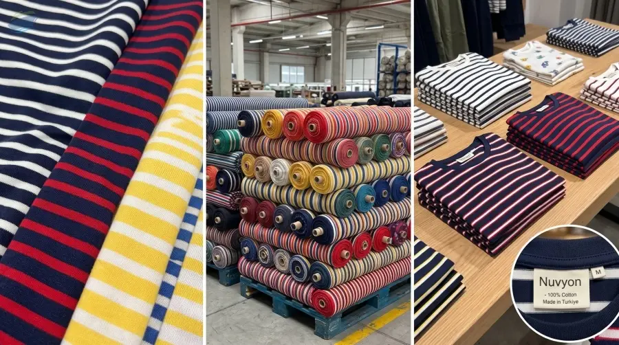 Yarn-Dyed Striped Cotton Single Jersey