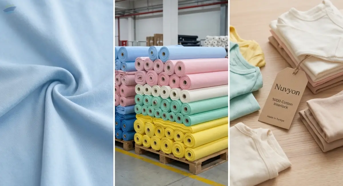100% Cotton Interlock Fabric For Babywear