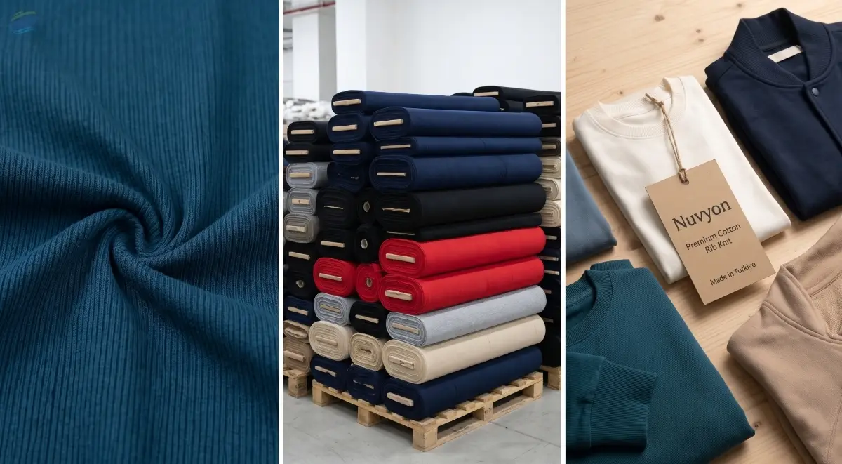 Premium Cotton Rib Knit Fabric (1x1 & 2x2)