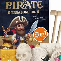 5-in-1 Pirate Treasure Dig Kit